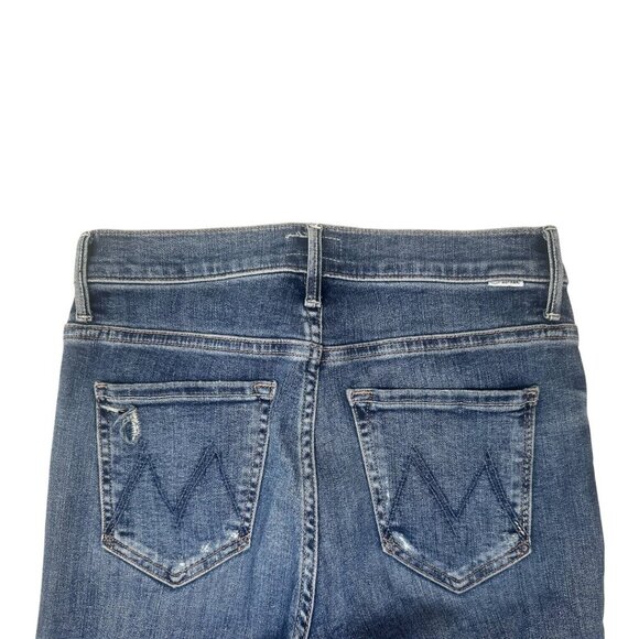 Mother The Insider Crop Stew Chew Jeans Size 26 In Dancing on Coals Distressed - Picture 11 of 16